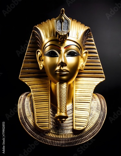 Golden mask of a famous pharaoh
