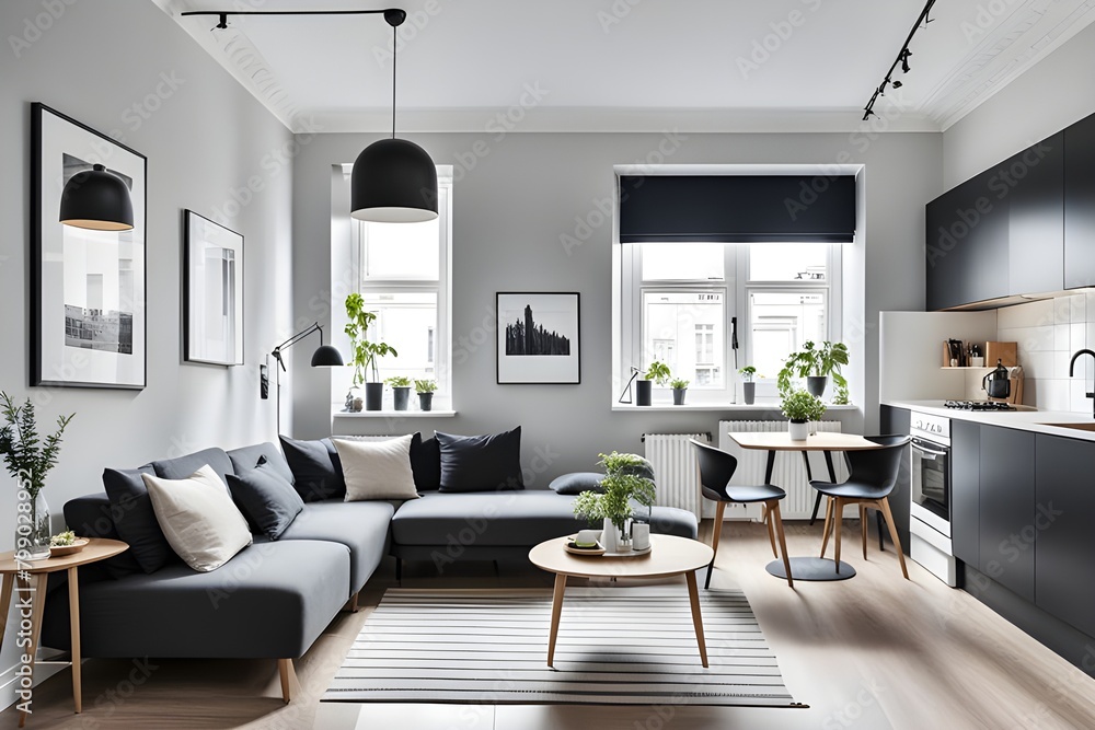 apartment with stylish design