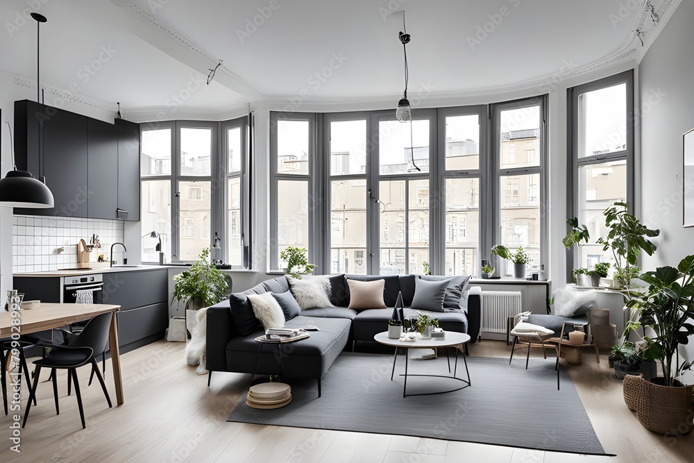 apartment with stylish design