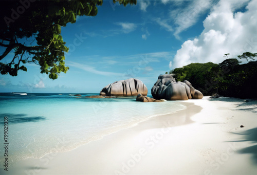 d'Argent Anse Digue Seychelles Source photo