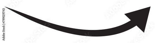 Wallpaper Mural Vector of curved arrow icon. Arrow symbol Isolated on white background. Arrow icon. Vector illustration. Torontodigital.ca