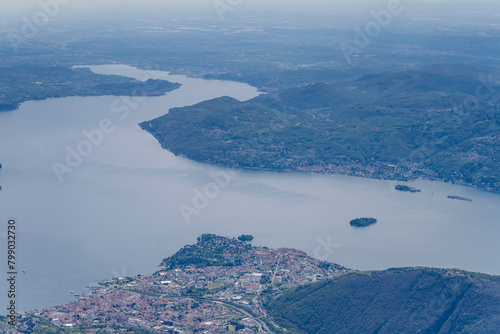 Vebania and Borromee islands on Maggiore lake, Italy