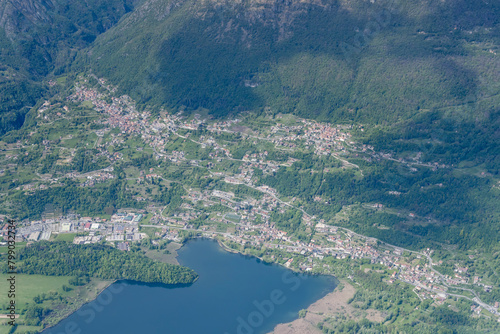 Carlazzo and Gottro villages near Piano lake, Italy