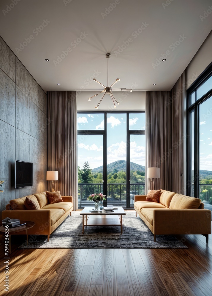 modern living room interior design with sofa and window modern living room interior design with sofa and window