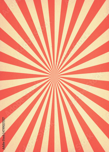 Retro Style Radiating Lines on Weathered Paper Background