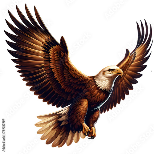 Soaring Eagle Clear Background