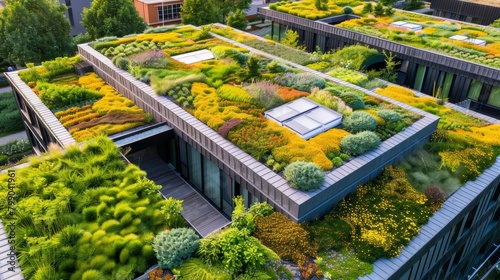 Urban planners are integrating green roofs in cityscapes to enhance biodiversity and sustainability, a hitech concept