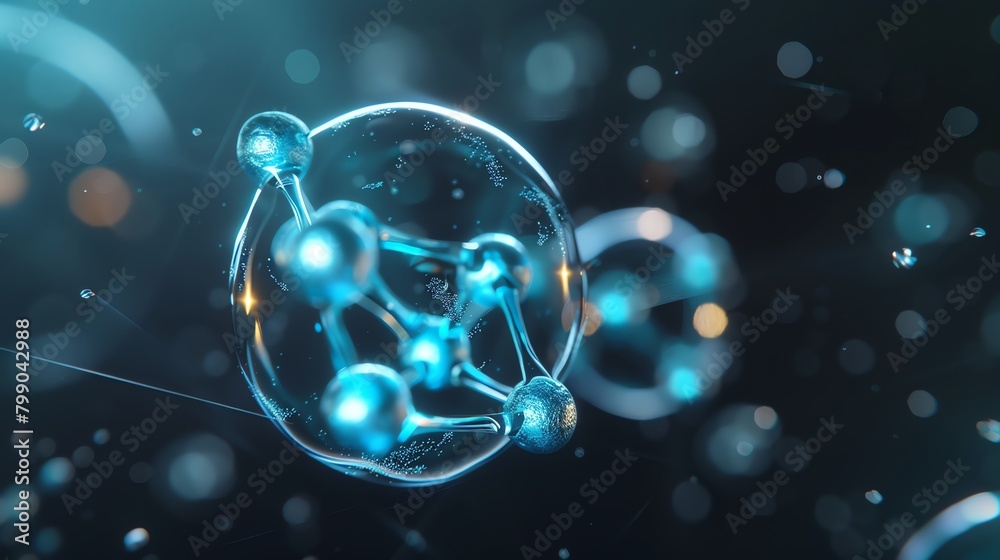 Sciences molecular atom model display Sciences molecular atom model display