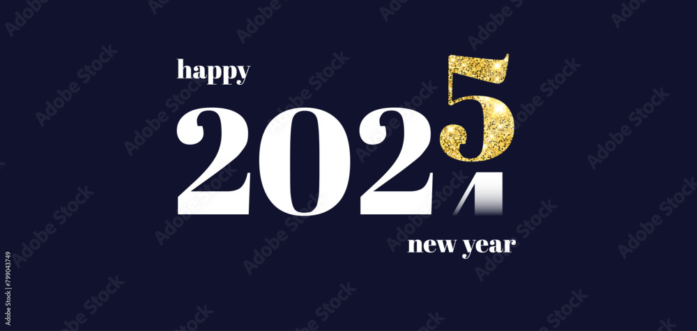 Happy New Year 2025. New Year beautiful quote, gift tag, lettering message for greeting banners, cards, calendars, promotion products, posters, mugs, notebooks, pillows, T-shirt prints Happy New Year 2025. New Year beautiful quote, gift tag, lettering message for greeting banners, cards, calendars, promotion products, posters, mugs, notebooks, pillows, T-shirt prints