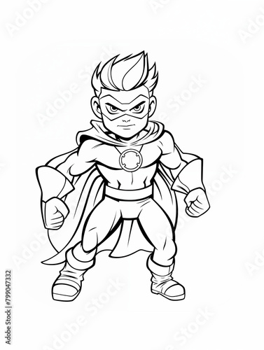 Wallpaper Mural superheroes poses, coloring activity, joyful Torontodigital.ca