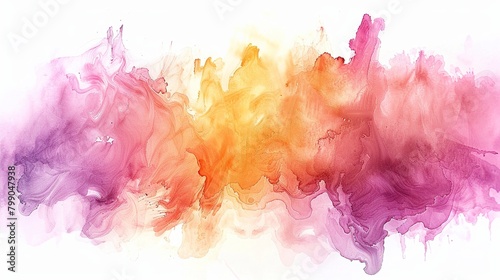 Abstract watercolor painting. Colorful brushstrokes. Modern art.