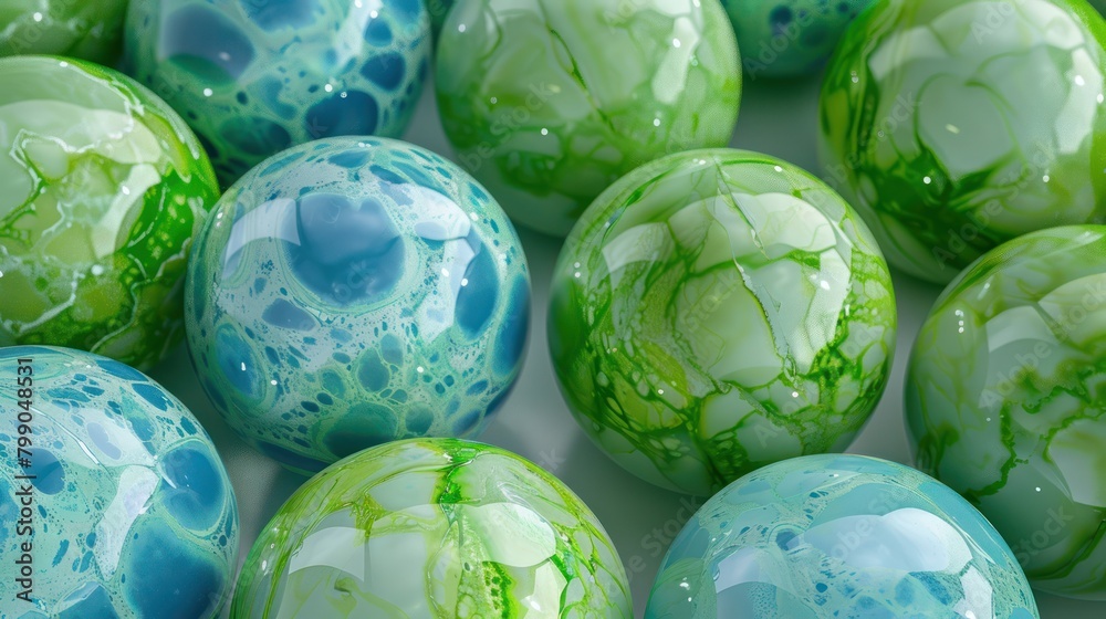 Green and Blue Marbles Green and Blue Marbles