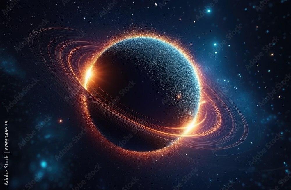 Obraz premium Microparticles abstract background. Abstract space particles background space for text.