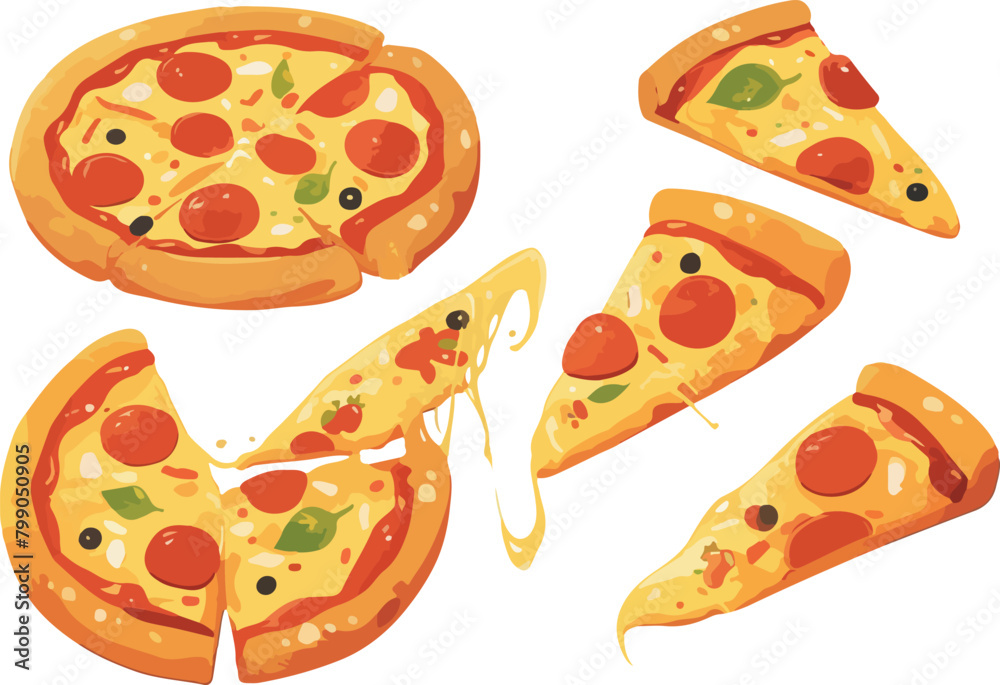 pizza clipart vector for graphic resources