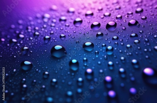 Water drops background, neon, aesthetic, minimalism. Droplets of water copyspace 