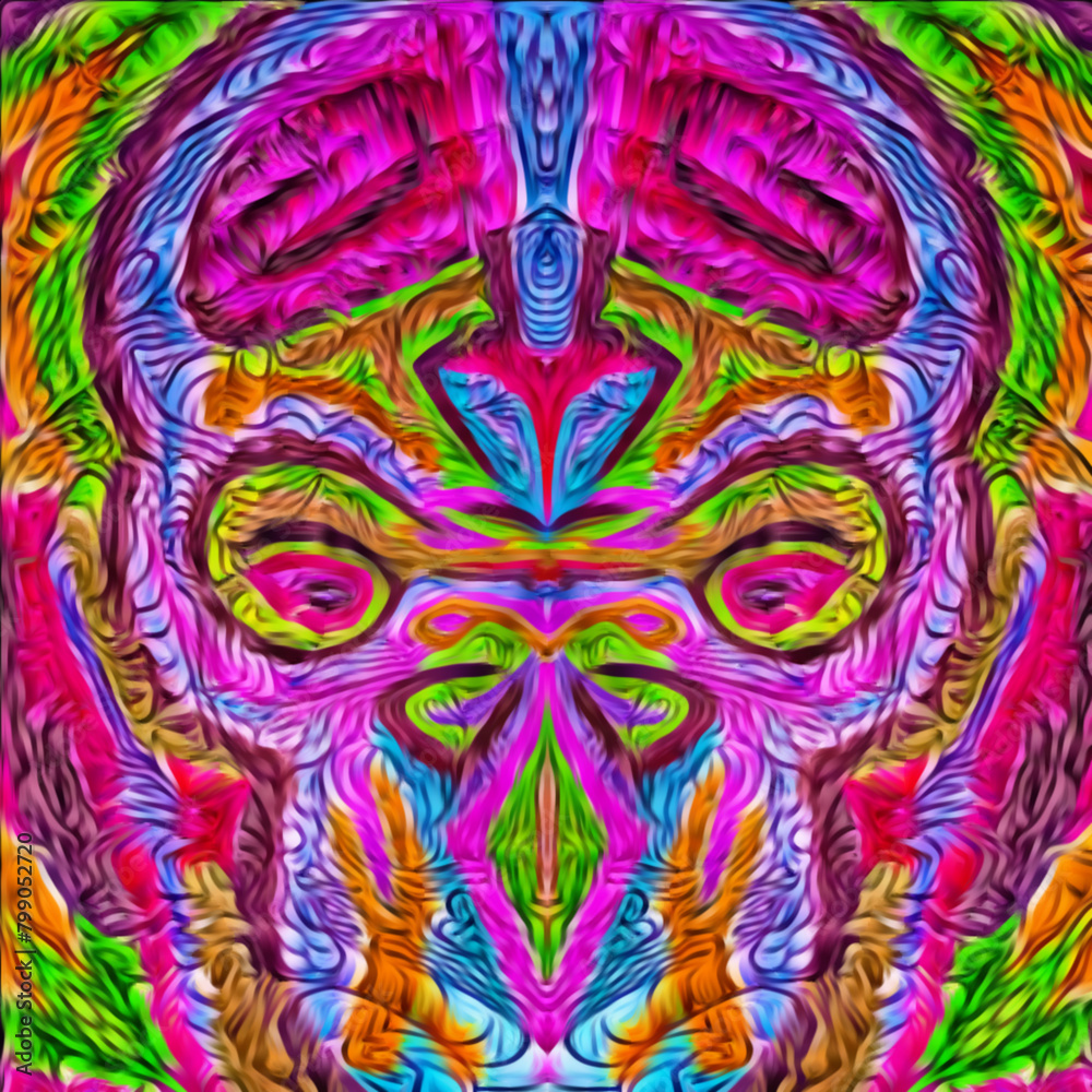 Fototapeta premium Color skull 