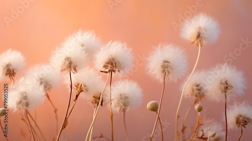 Dreamy Dandelion: Vibrant Macro Flower Against Soft Pastel Background Captured in Stunning Image © Being Imaginative