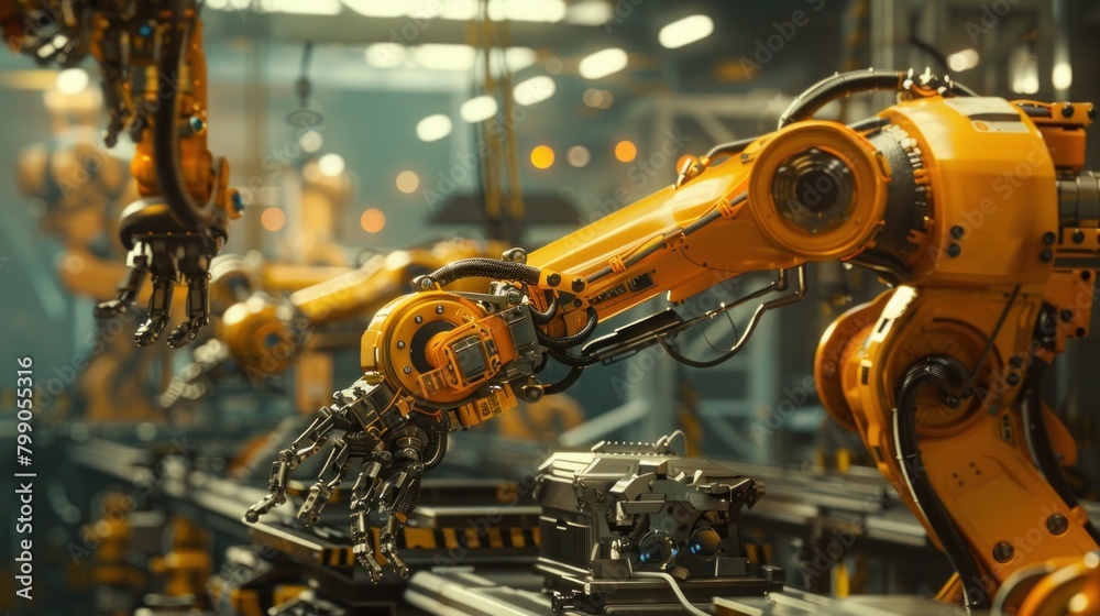 robot arms Factory car Manufacturing robot arms Factory car Manufacturing