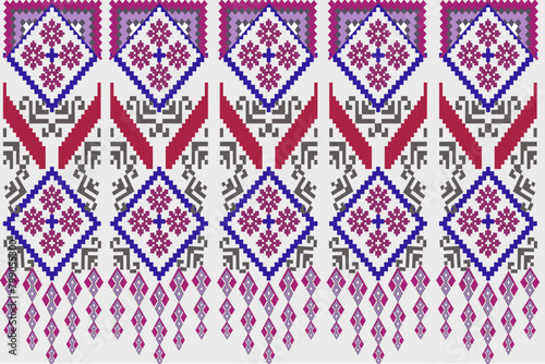 Modern pattern  beautiful floral  seamless  geometric pattern  illustration  vector  curtain  wallpaperseamless pattern
