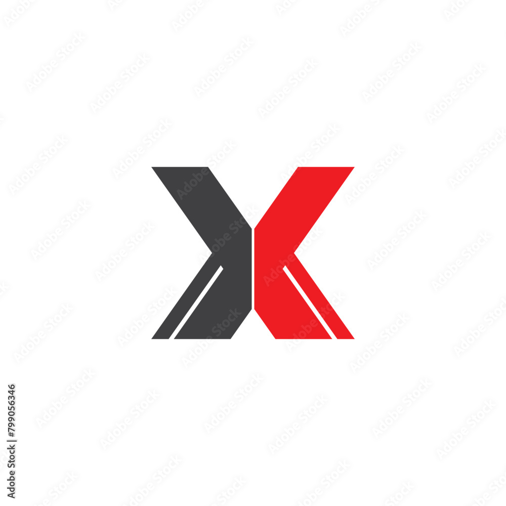 X logo vector icon illustration X logo vector icon illustration