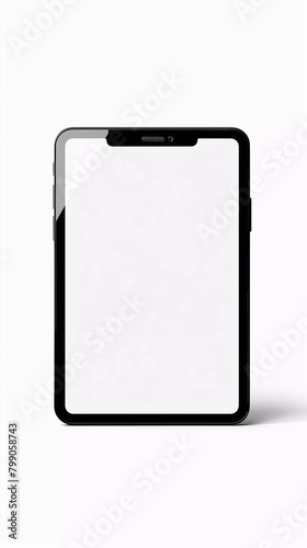 blank tablet isolated in white color