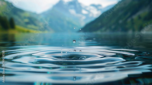 water purifier, water science, alpine lake, pure water, water drop. photo