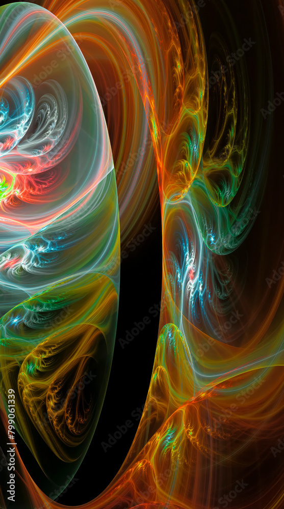 Obraz premium Midnight Magic: Captivating Images on a Black Background