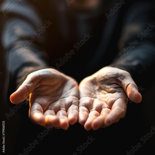 hands of person