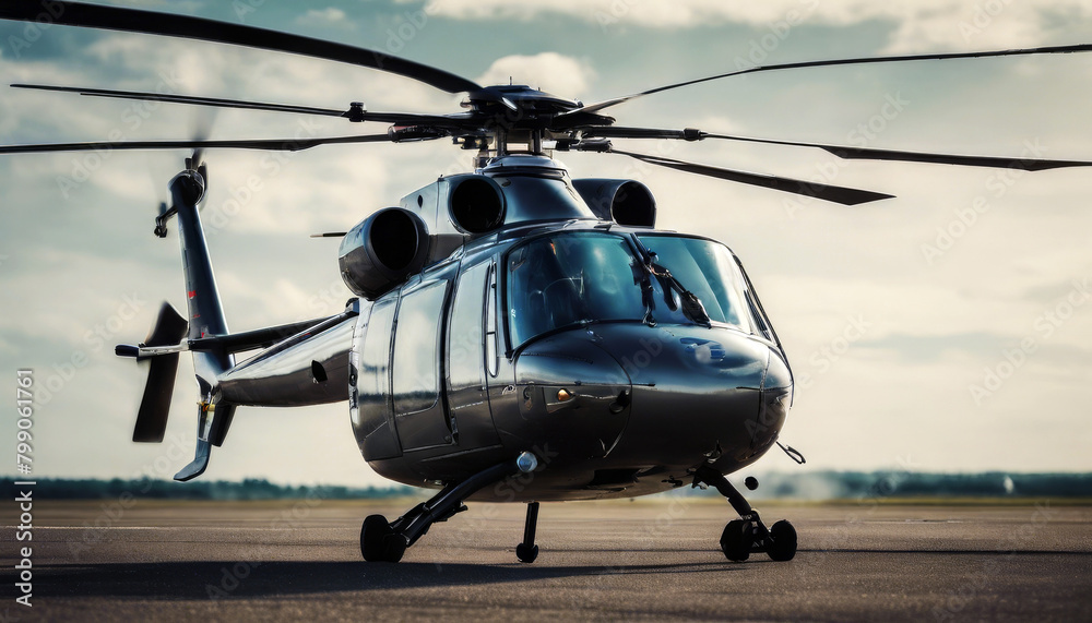 helicopter airfield transportation blue sky helicopter airfield transportation blue sky
