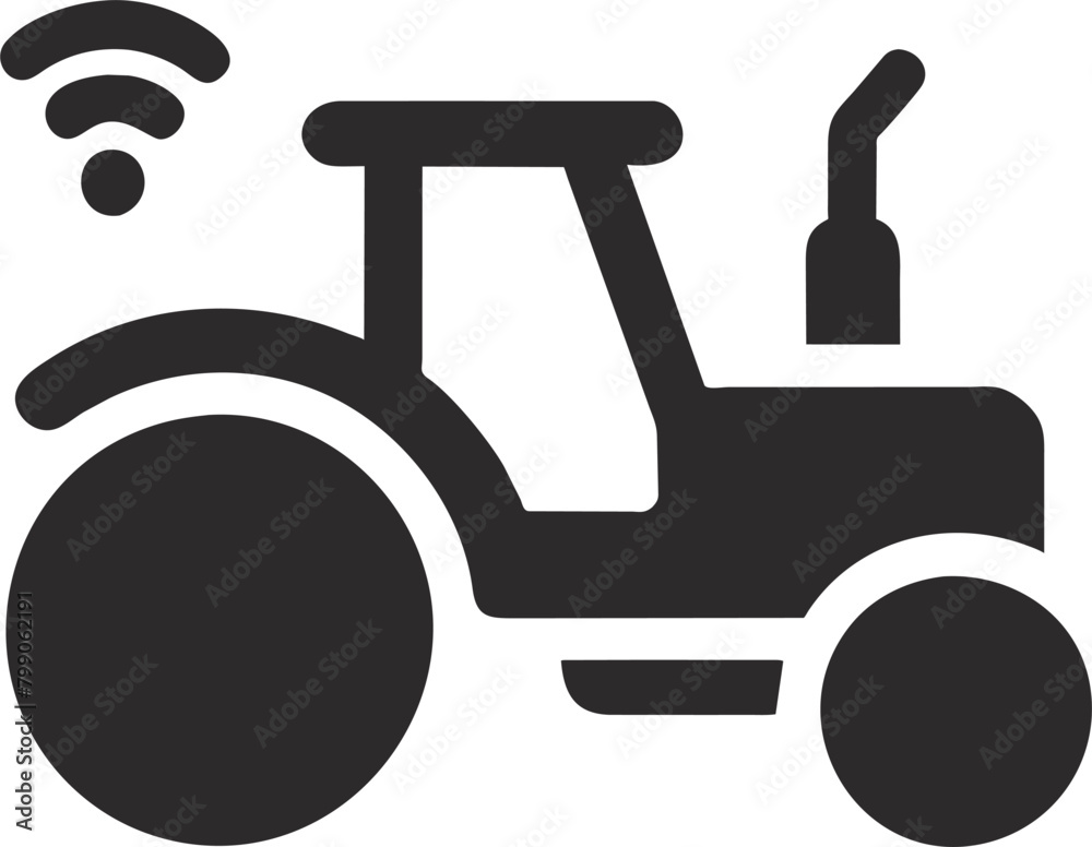wi fi tractor, pictogram