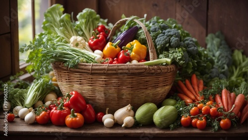 vegetables in a basket