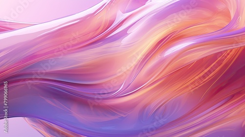 Abstract liquid motion in prismatic shades of amethyst