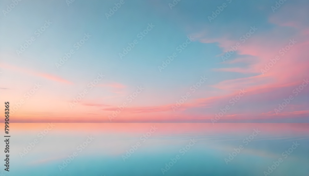 Serene Landscape with Reflective Body of Water and Calm Atmosphere