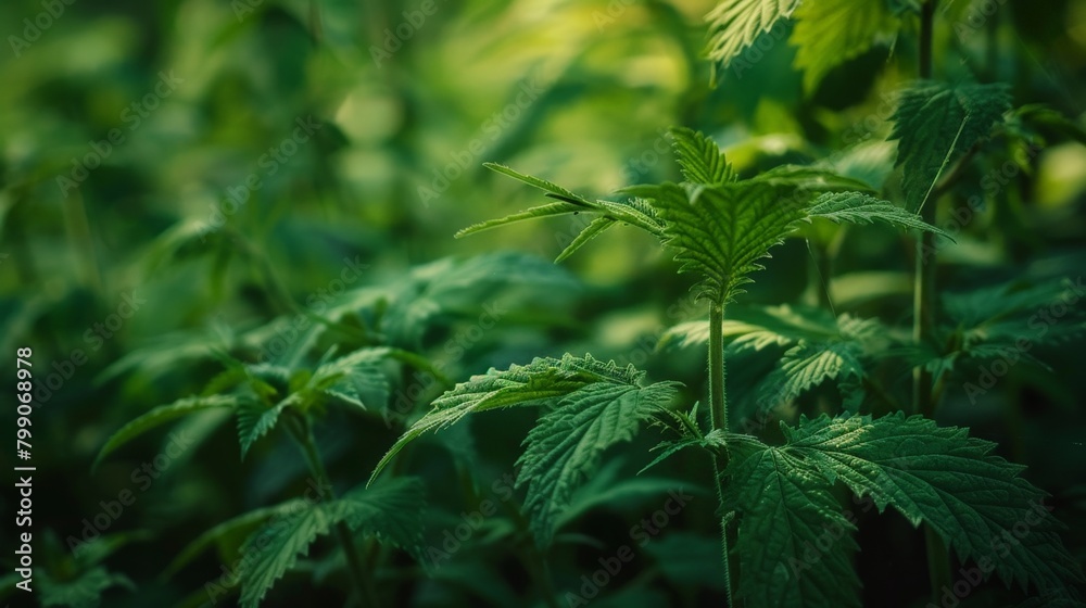 Close up of green leafy plant in field Close up of green leafy plant in field