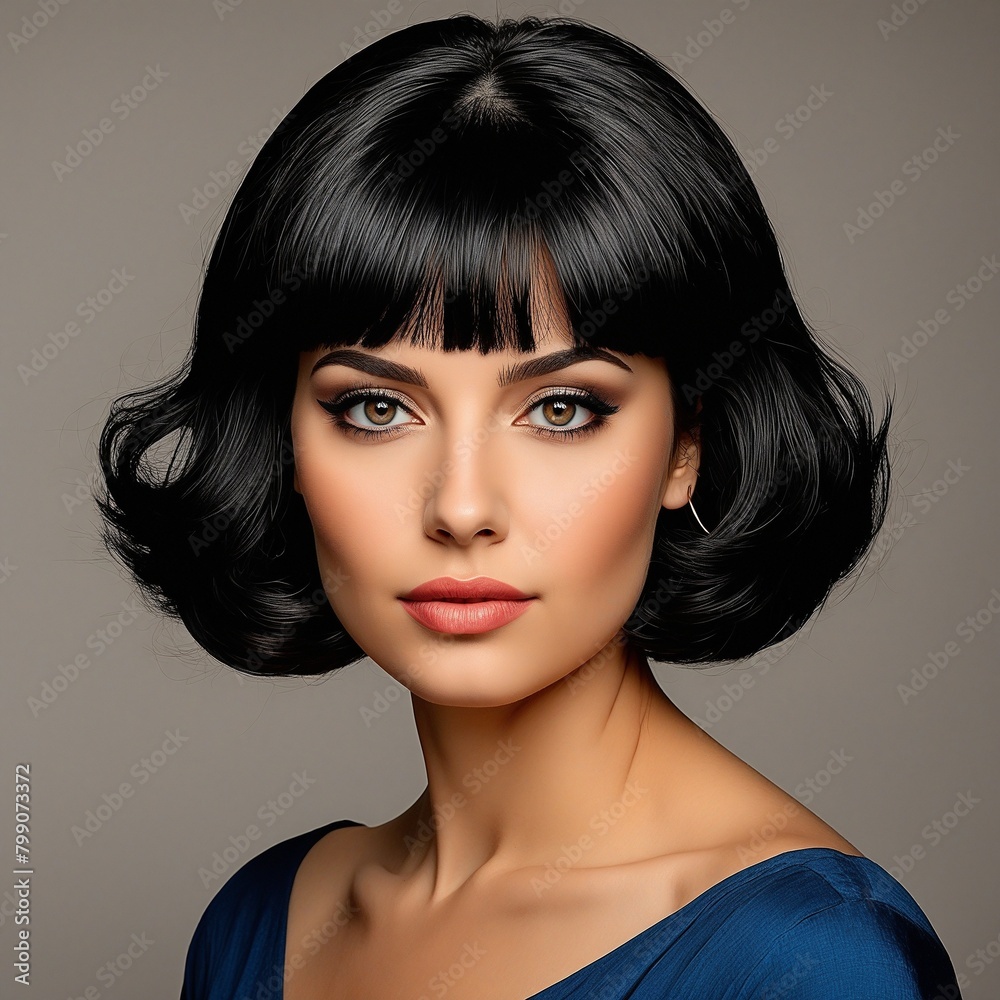 Fototapeta premium Frauen Portrait. Generative AI Technologie