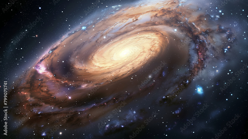 Obraz premium Endless Universe with galaxy stars.