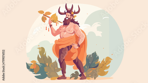 Pan or Faunus - god or deity of shepherds and ferti