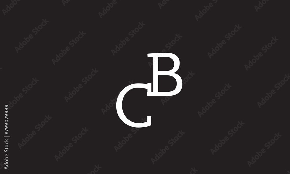 CB, BC, C, B Abstract Letters Logo Monogram CB, BC, C, B Abstract Letters Logo Monogram