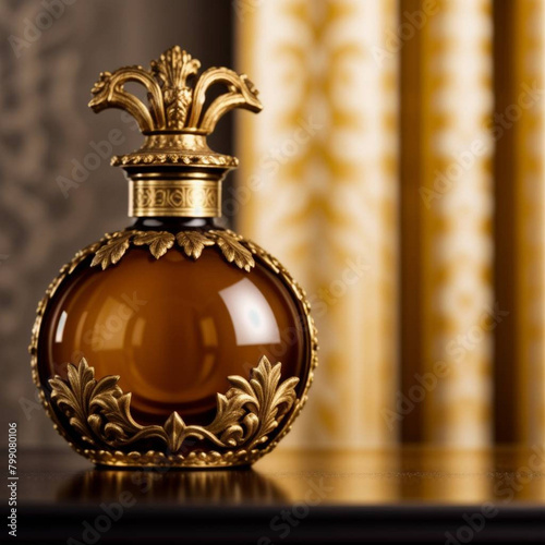 Experience the romance of the Victorian era with this charming old classical perfume bottle.