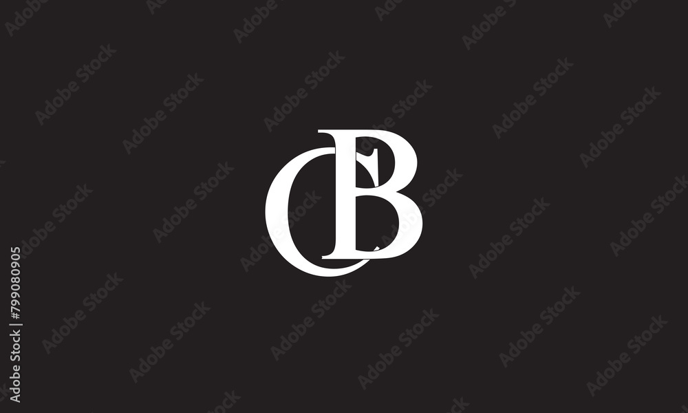 CB, BC, C, B Abstract Letters Logo Monogram CB, BC, C, B Abstract Letters Logo Monogram