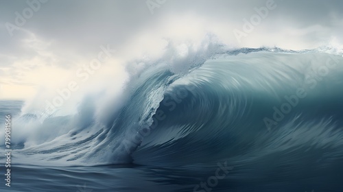  Envelop yourself in the fluidity of an elegant gray wave, smoothly swooshing with a sense of speed and grace, captured in lifelike detail through HD photography  photo