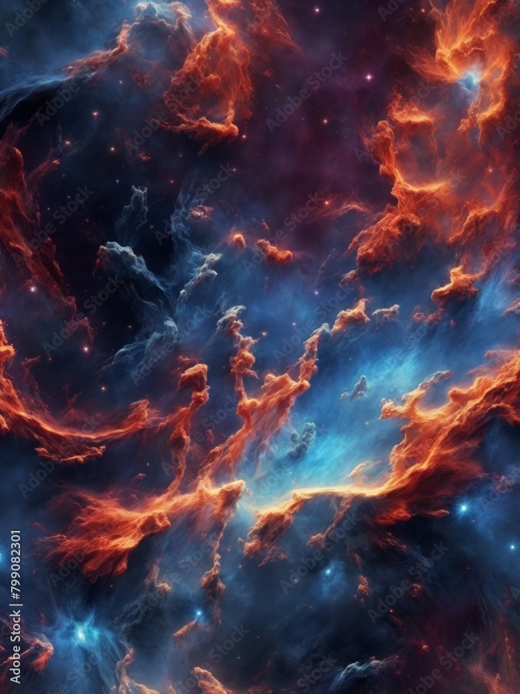 A mesmerizing ultra-detailed nebula abstract wallpaper, offering endless inspiration from the cosmos