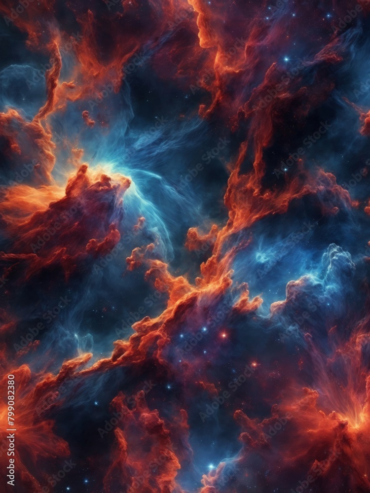 Ultra-Detailed Nebula Abstract Wallpaper for Cosmic Escapades
