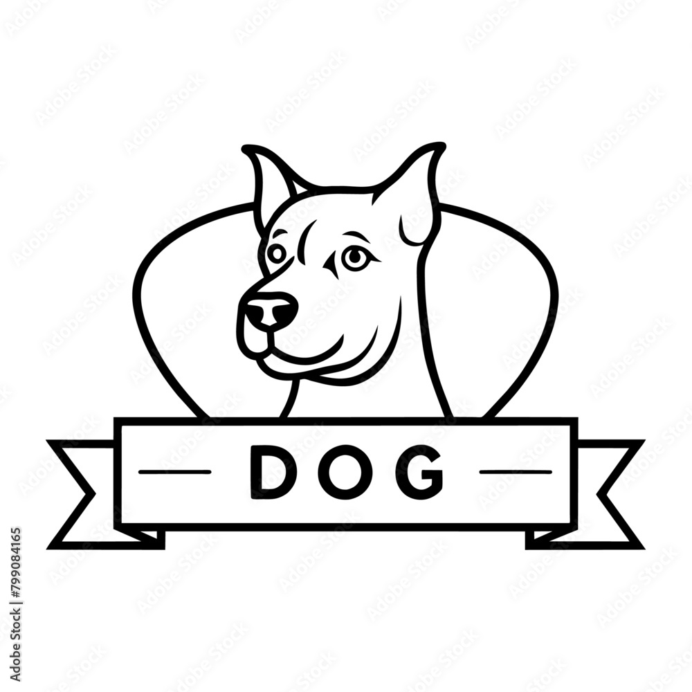 Fototapeta premium Dog logo vector (6)