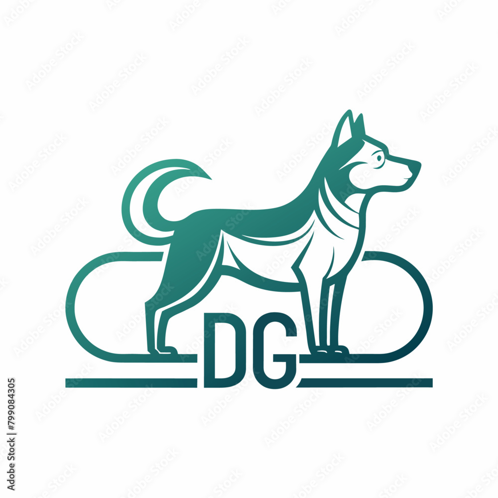 Fototapeta premium Dog logo vector (36)