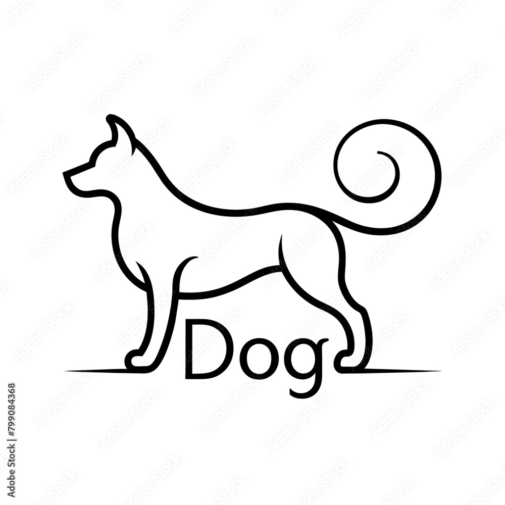 Dog logo vector (42) Dog logo vector (42)