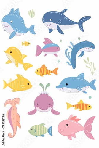 aquatic animals, diverse aquatic animals