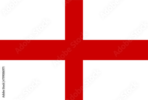 The national flag of england photo