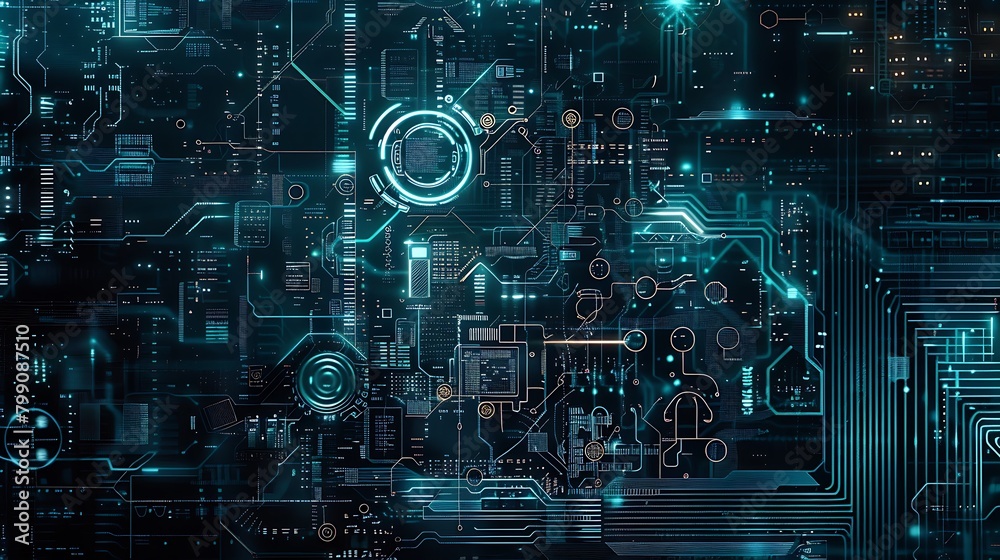 Network Design AI Abstract Futuristic Electronic Circuit Technology Background,ネットワーク デザインのAI の抽象的な未来的な電子回路技術の背景,Generative AI Network Design AI Abstract Futuristic Electronic Circuit Technology Background,ネットワーク デザインのAI の抽象的な未来的な電子回路技術の背景,Generative AI