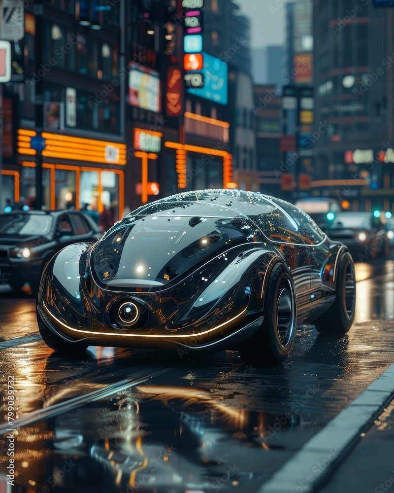Autonomous vehicle in motion, front angle, dusk lighting, urban futuristic scene, no contrast, clean sharp,clean sharp focus, Autonomous vehicle in motion, front angle, dusk lighting, urban futuristic scene, no contrast, clean sharp,clean sharp focus,